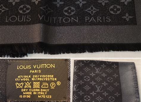 real louis vuitton scarf vs fake|Louis Vuitton silk scarf authentication.